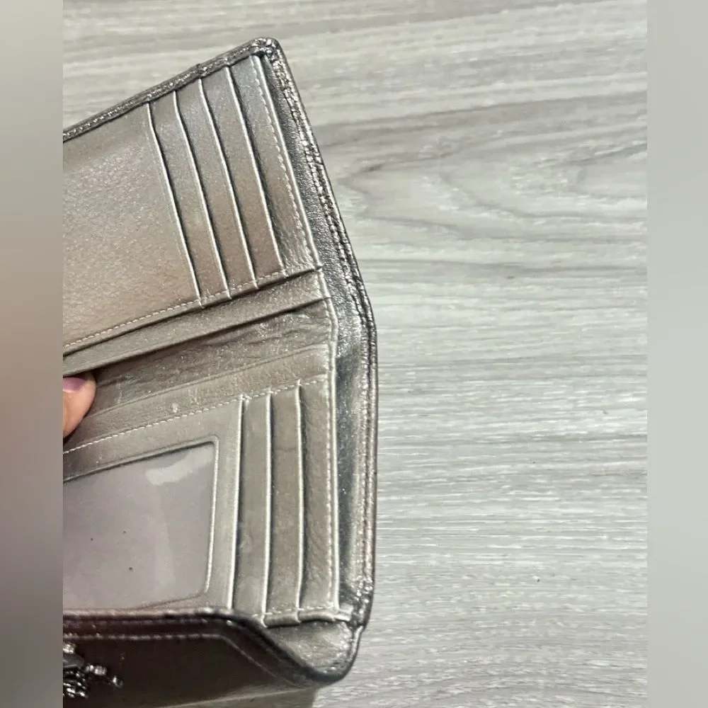 Coach Shimmering Silver Women's Wallet